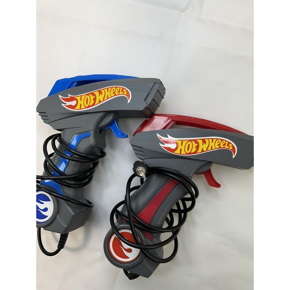 Hotwheels Go For It Slot Car Controllers Lot Of 2 Kidztech 83130 Red and Blue - Picture 3 of 3